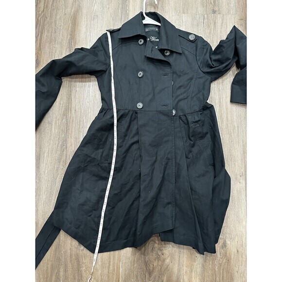 Zara Black Fitted Blazer Dress, Size Medium Pocket Belted - Picture 9 of 9